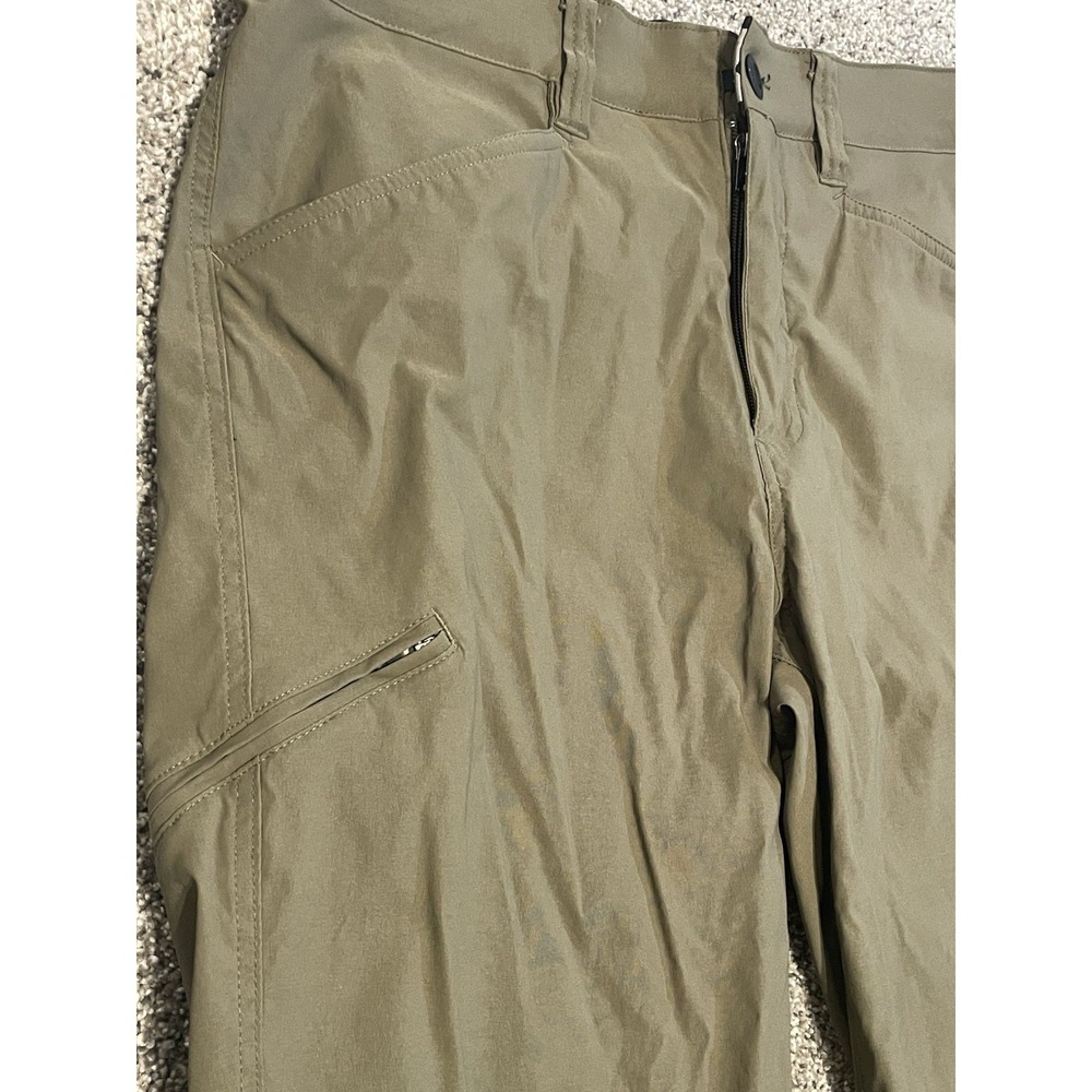Orvis Mens Tech Performance Pants 34x32 Olive Brown Stretch Hiking Fishing - Picture 3 of 9
